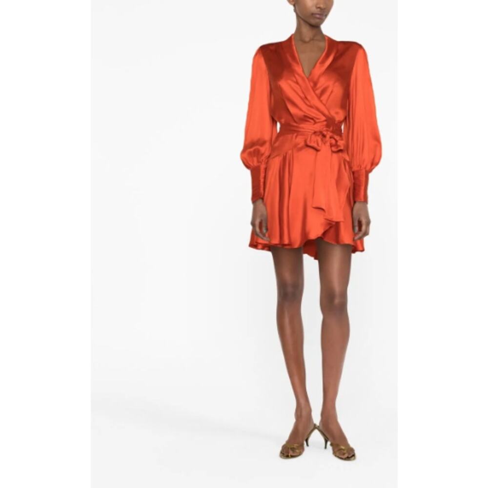 ZIMMERMANN Silk Wrap Mini Dress Size 8 New with Tags‎ - Picture 3 of 12